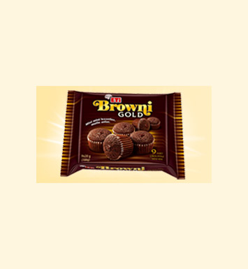 Browni Gold Kakao Soslu Çikolatalı Kek 9'lu 180 Gr