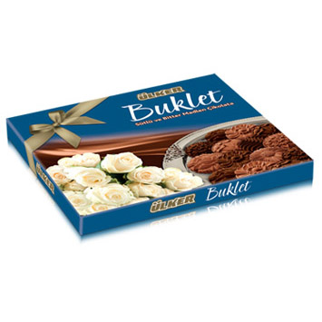 Ülker Buklet Sütlü ve Bitter Madlen Çikolata Mavi