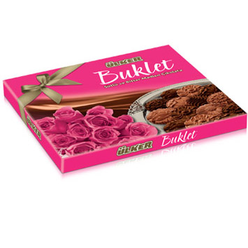 Ülker Buklet Sütlü ve Bitter Madlen Çikolata Pembe
