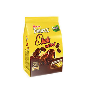 Ülker Dankek Mini 8 Kek Muz + Çikolata