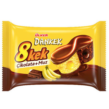 Ülker Dankek 8 Kek Muz + Çikolata