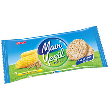 Ülker Mavi Yeşil Light Mısır ve Pirinç Çıtırı